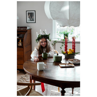 Contenitore con ghianda sul coperchio "Ellen" cl 70/cm Ø13,5x9