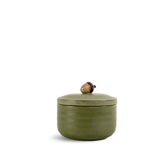 Contenitore con ghianda sul coperchio "Ellen" cl 70/cm Ø13,5x9