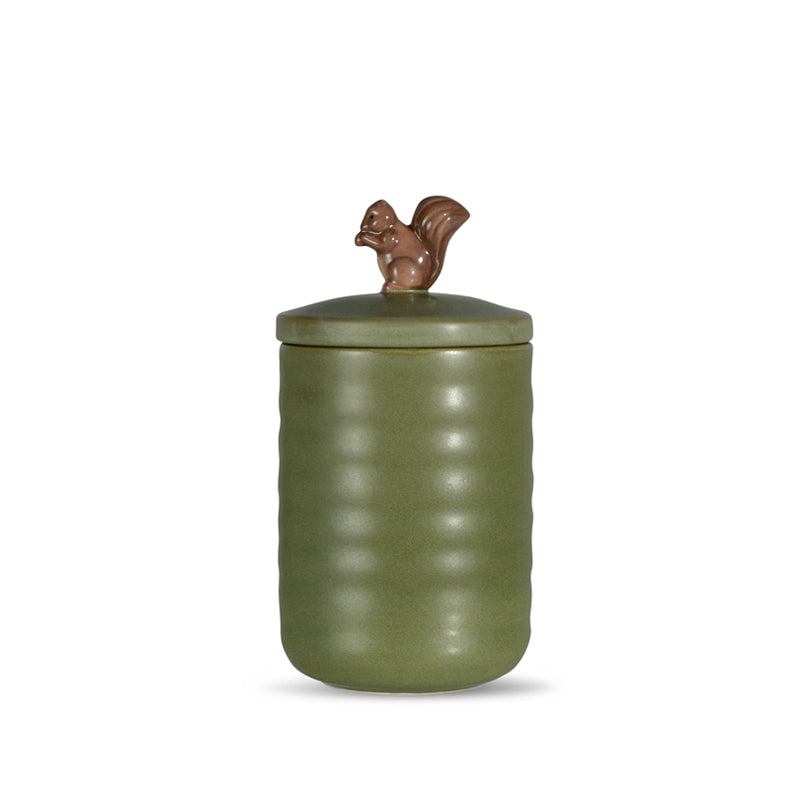 Contenitore con scoiattolo sul coperchio "Ellen" cl 80/cm Ø10x13,5