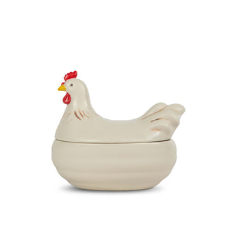 Contenitore portauova a forma di gallina "Ellen" cl 40/cm 16x15x15