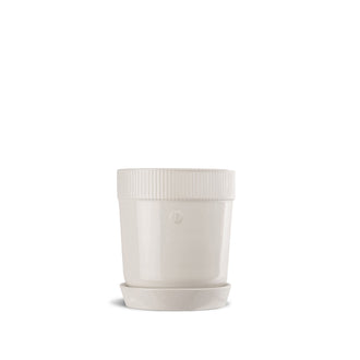 Vasetto porta erbe aromatiche con sottopiatto "Elise" cl 60/cm Ø11x13