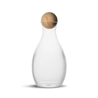 Caraffa acqua/vino con tappo in bambù l 1,4/cm Ø12x22,5