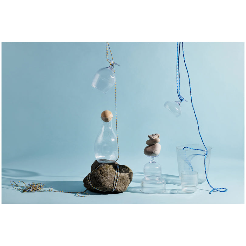 Caraffa acqua/vino con tappo in bambù l 1,4/cm Ø12x22,5