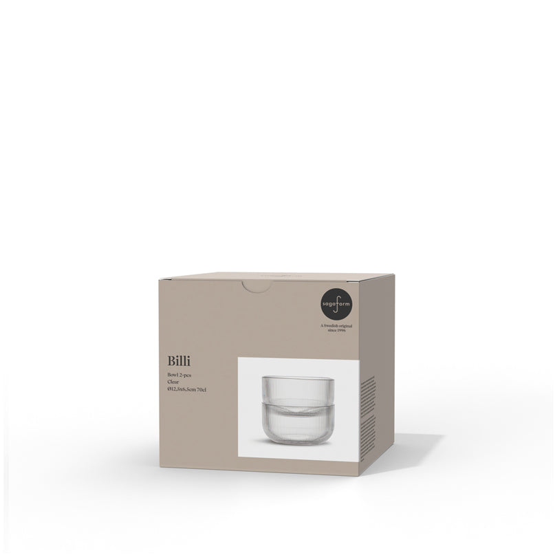 Coppetta "Billi", confezione 2 pezzi cl 70/cm Ø12,5x6,5