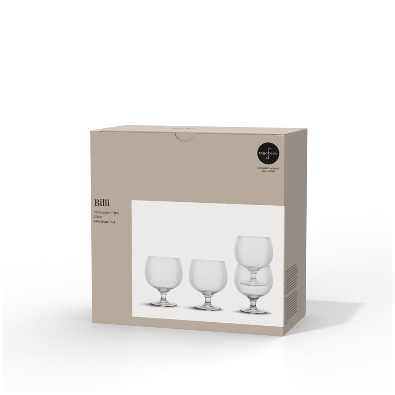 Calice vino "Billi", confezione 4 pezzi cl 35/cm Ø9x11