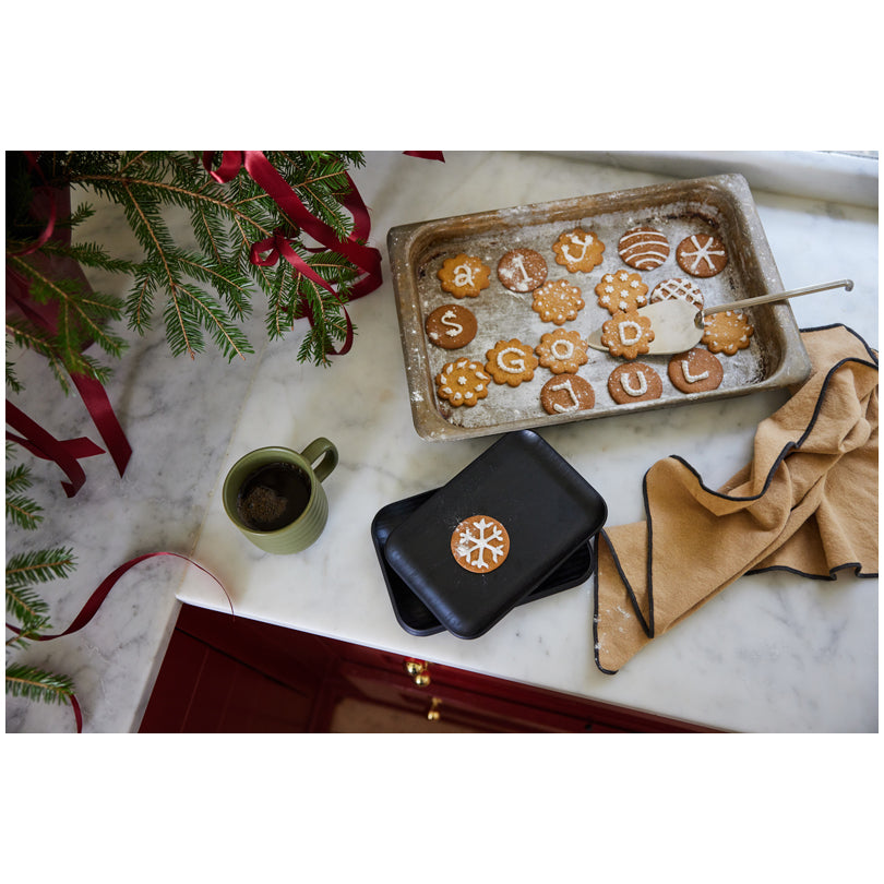 Piatto snack rettangolare "Hanna" cm 19x13x1,5