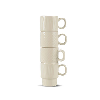 Tazza caffè "Coffee & More", confezione 4 pezzi cl 10/cm Ø6x7