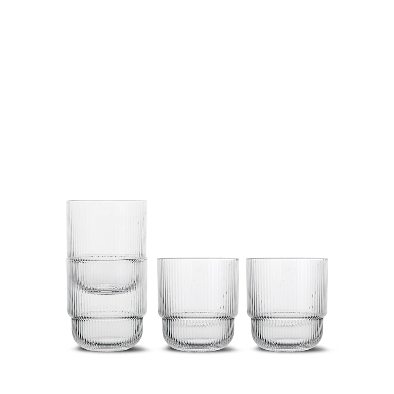 Bicchiere acqua "Blanka", confezione 4 pezzi cl 40/cm Ø8x9