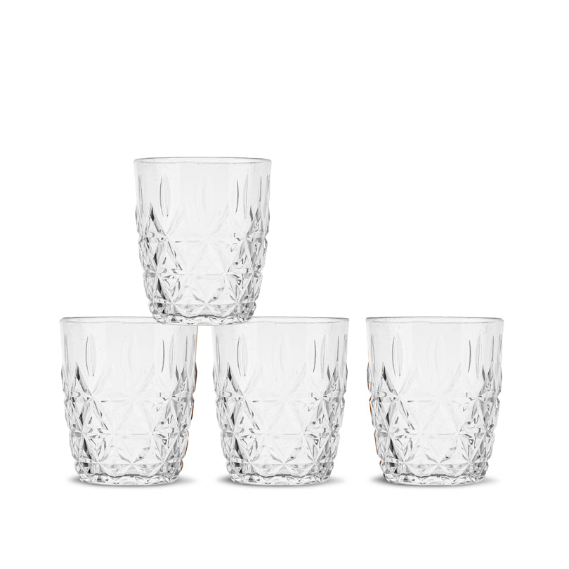 Bicchiere acqua "Picnic Juni", confezione 4 pezzi cl 28/cm Ø8x10