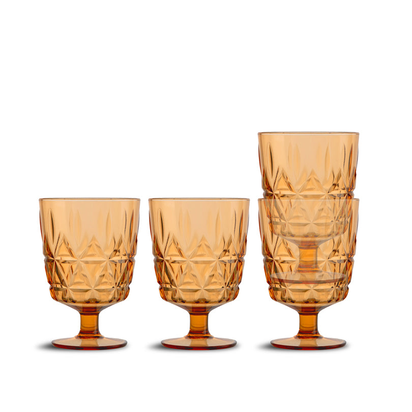 Bicchiere "Picnic Juni", confezione 4 pezzi cl 30/cm Ø8x11