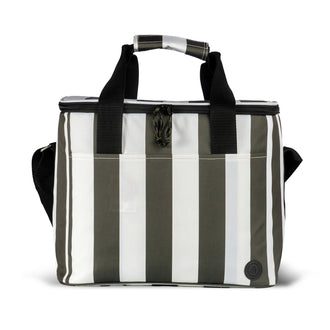 Borsa termica grande "City Stripe" con maniglia e tracolla regolabile l 20/cm 34x24x28