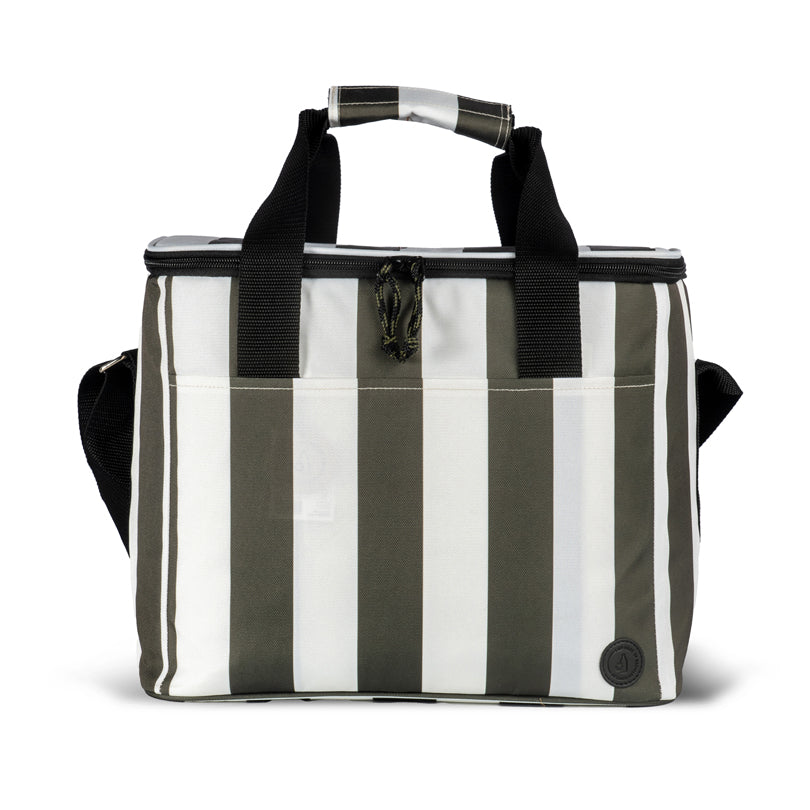 Borsa termica grande "City Stripe" con maniglia e tracolla regolabile l 20/cm 34x24x28