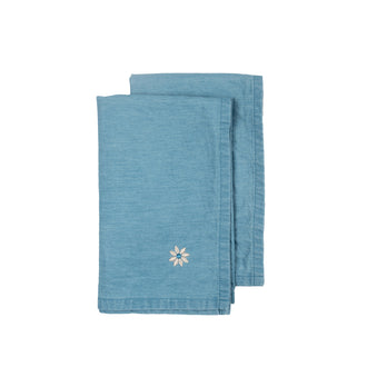 Tovagliolo "Eden Denim", confezione 2 pezzi cm 45x45