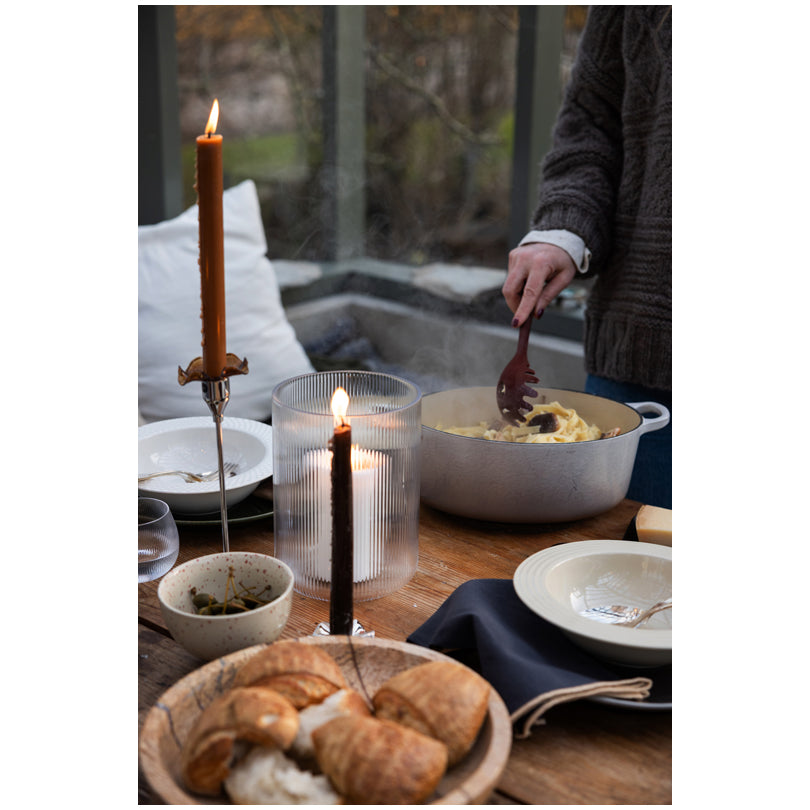 Vaso fiori/Lume tondo "Blanka" cm Ø15x20