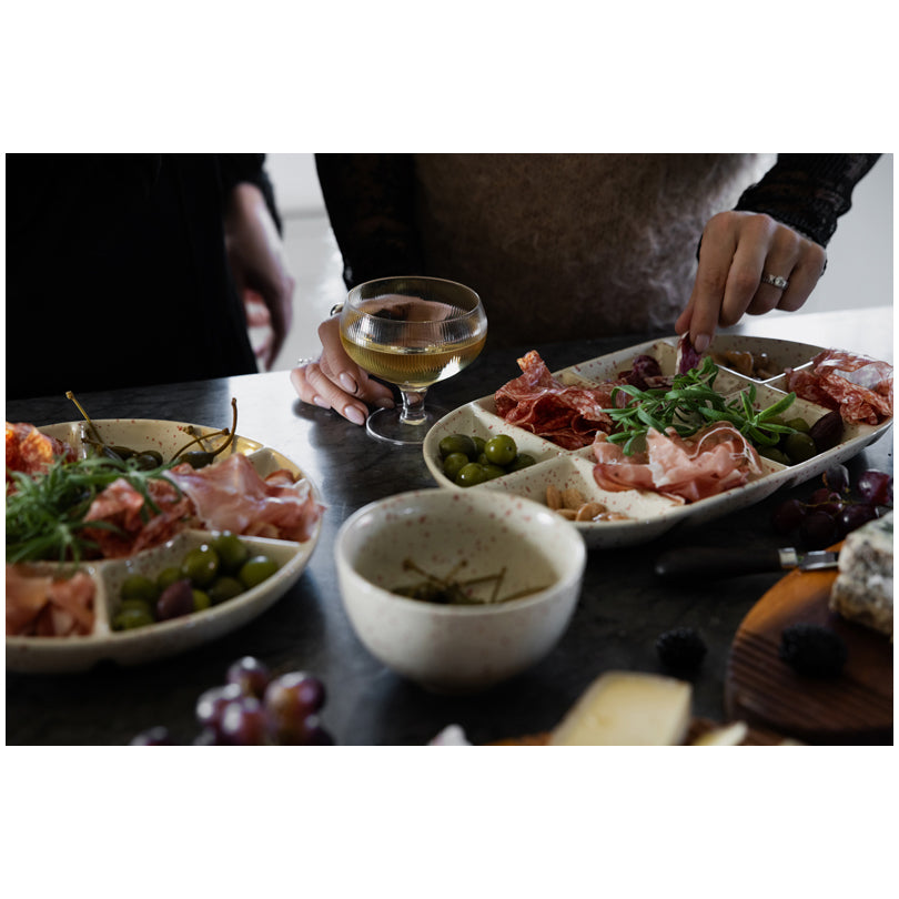 Piatto da portata con 6 scomparti "Ditte" cm Ø26x3,5