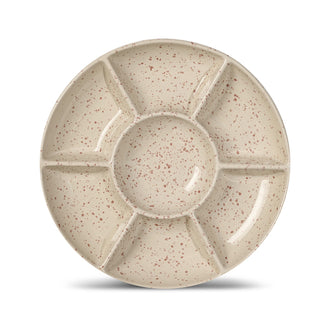 Piatto da portata con 6 scomparti "Ditte" cm Ø26x3,5