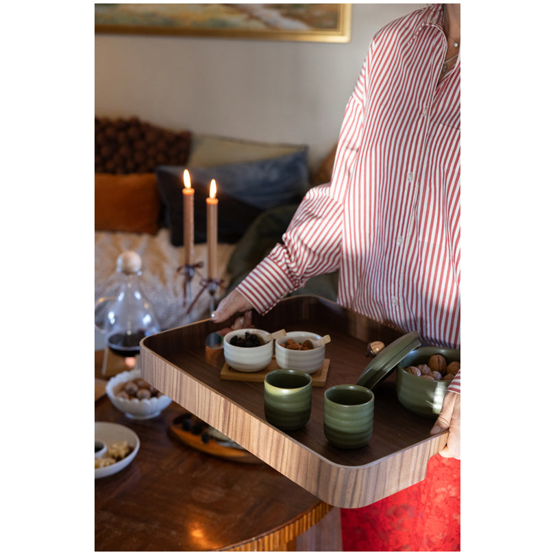 Vassoio per servire con 2 manici "Hanna", grande cm 55x40x6