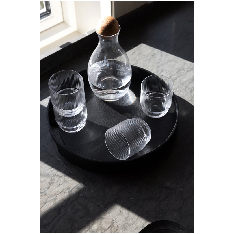 Vassoio per servire tondo con 2 manici "Hanna" cm Ø35x5