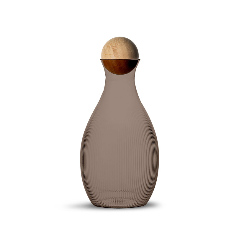 Caraffa acqua/vino con tappo in bambù l 1,4/cm Ø12x22,5