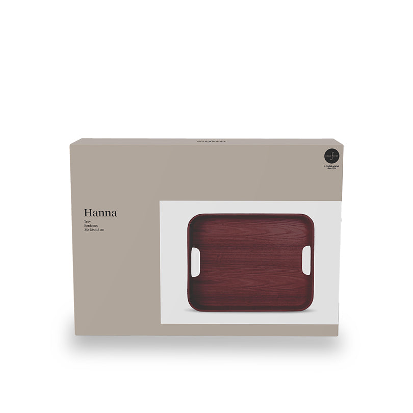 Vassoio per servire con 2 manici "Hanna" cm 35x28x4,5