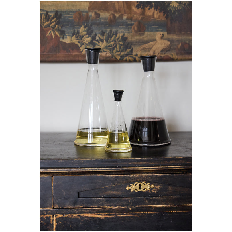 Bottiglia olio/aceto con tappo in faggio "Gurken" ml 250/cm Ø8,5x18,5