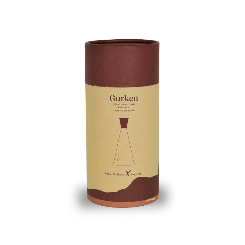 Bottiglia olio/aceto con tappo in faggio "Gurken" ml 250/cm Ø8,5x18,5