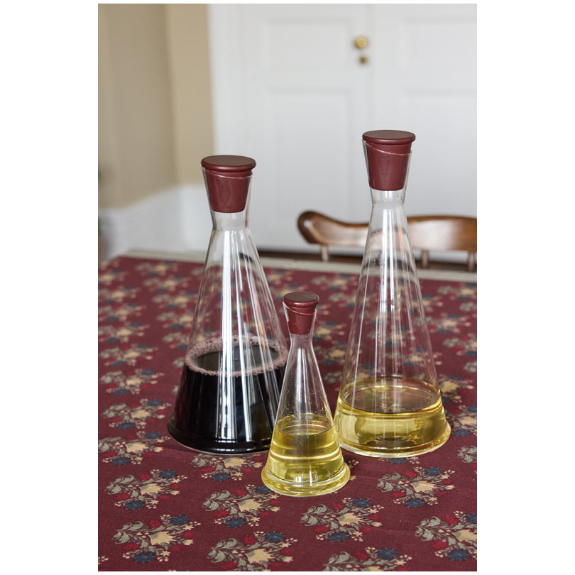 Bottiglia olio/aceto con tappo in faggio "Gurken" ml 250/cm Ø8,5x18,5