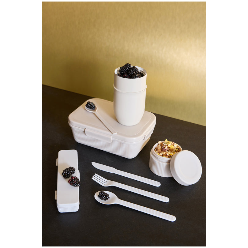 Portavivande/Lunchbox termico con cucchiaio in dotazione "Ted" ml 320/cm Ø7,5x15