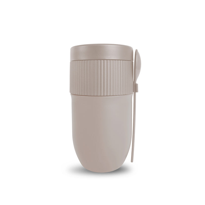Portavivande/Lunchbox termico con cucchiaio in dotazione "Ted" ml 320/cm Ø7,5x15