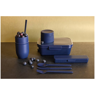 Portavivande/Lunchbox termico con cucchiaio in dotazione "Ted" ml 320/cm Ø7,5x15