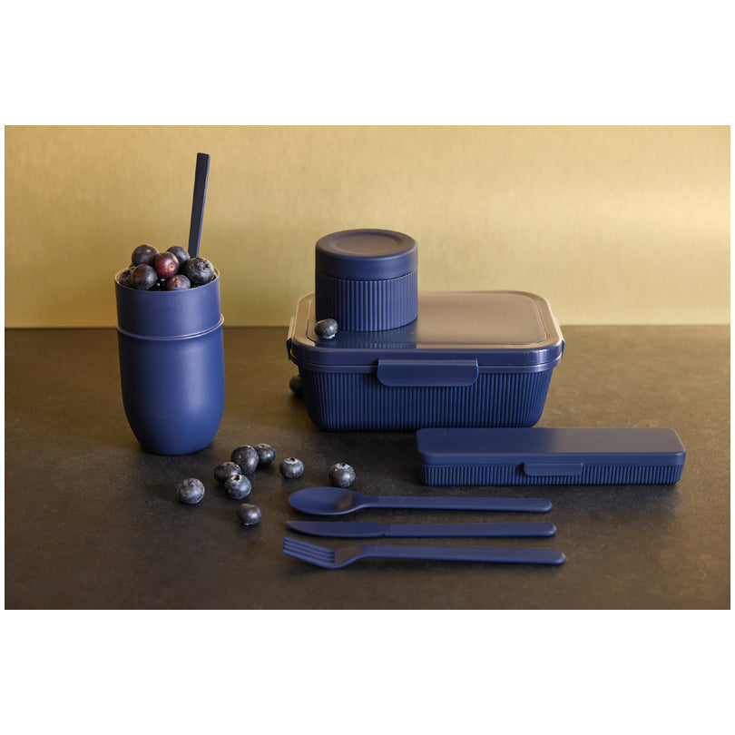 Portavivande/Lunchbox termico con cucchiaio in dotazione "Ted" ml 320/cm Ø7,5x15