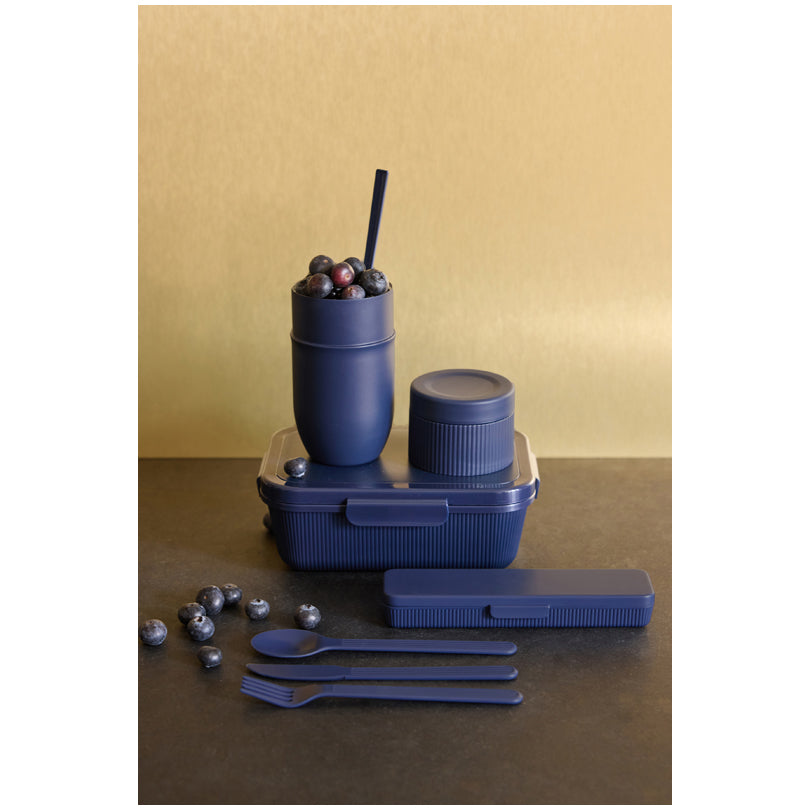 Portavivande/Lunchbox termico con cucchiaio in dotazione "Ted" ml 320/cm Ø7,5x15