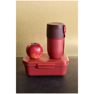 Portavivande/Lunchbox termico con cucchiaio in dotazione "Ted" ml 320/cm Ø7,5x15