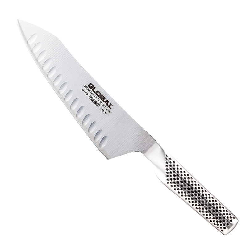 Coltello da cucina orientale con lama alveolata G-83 cm 18/31,5