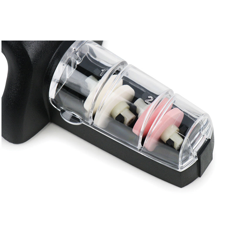 Affilacoltelli con 2 mole affilatrici in ceramica in diverse granularità G-91/SB cm 23,5x8,5x6