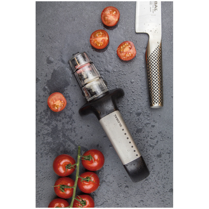 Affilacoltelli con 2 mole affilatrici in ceramica in diverse granularità G-91/SB cm 23,5x8,5x6