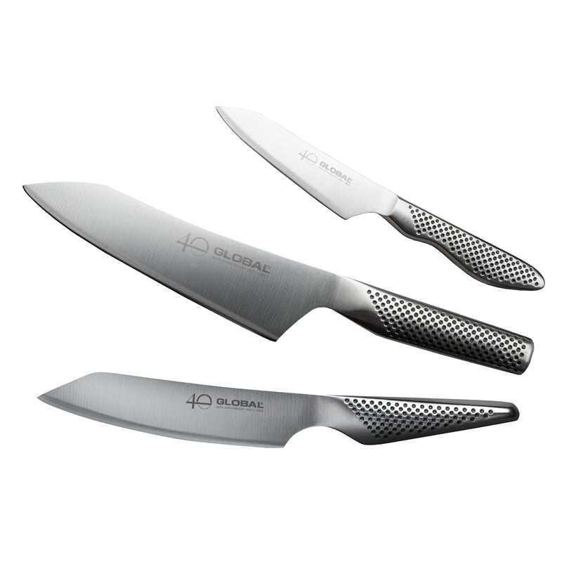Set 3 coltelli "40th Anniversary Global" 3-teilig (G-4AN - GS-58AN - GS-110AN) cm 18/15/11