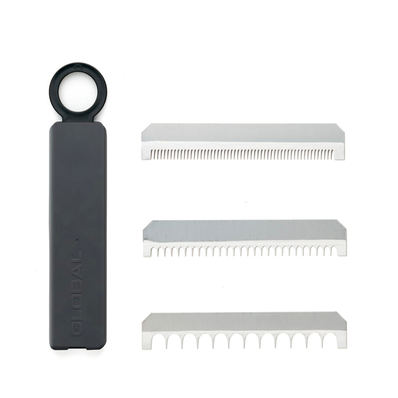 GSL-64/BC Mandolina/Affettaverdure by Benriner con 3 lame intercambiabili e custodia per lame mm 64/cm 32,5