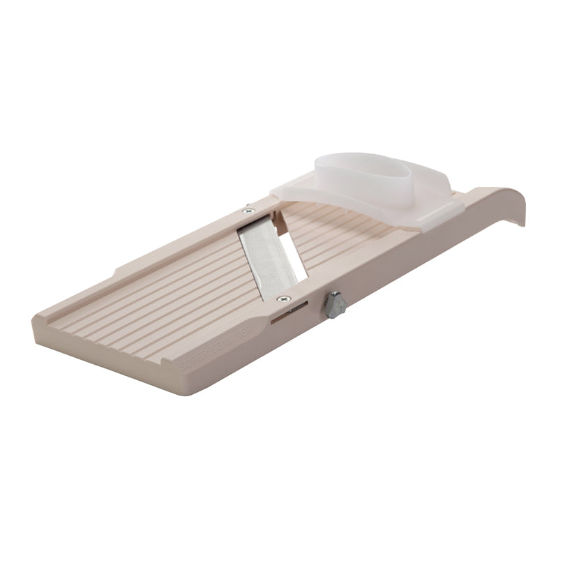Mandolina/Affettaverdure "Super Benriner" con 3 lame intercambiabili e fermaverdure mm 95/cm 35,5x13,2x4