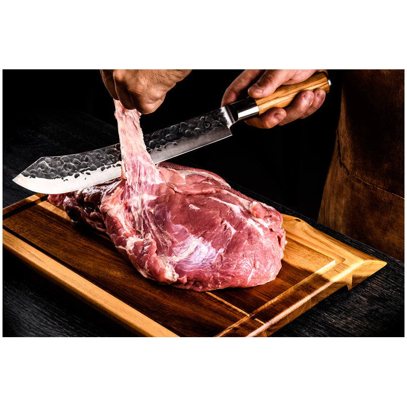 Coltello da macellaio "Forged - Olive" cm 25/39