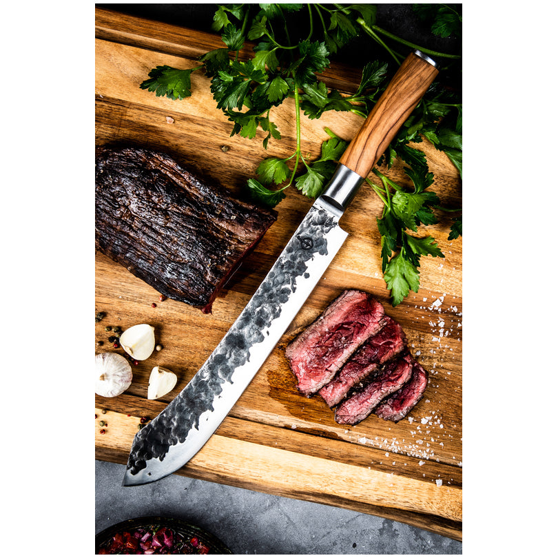 Coltello da macellaio "Forged - Olive" cm 25/39