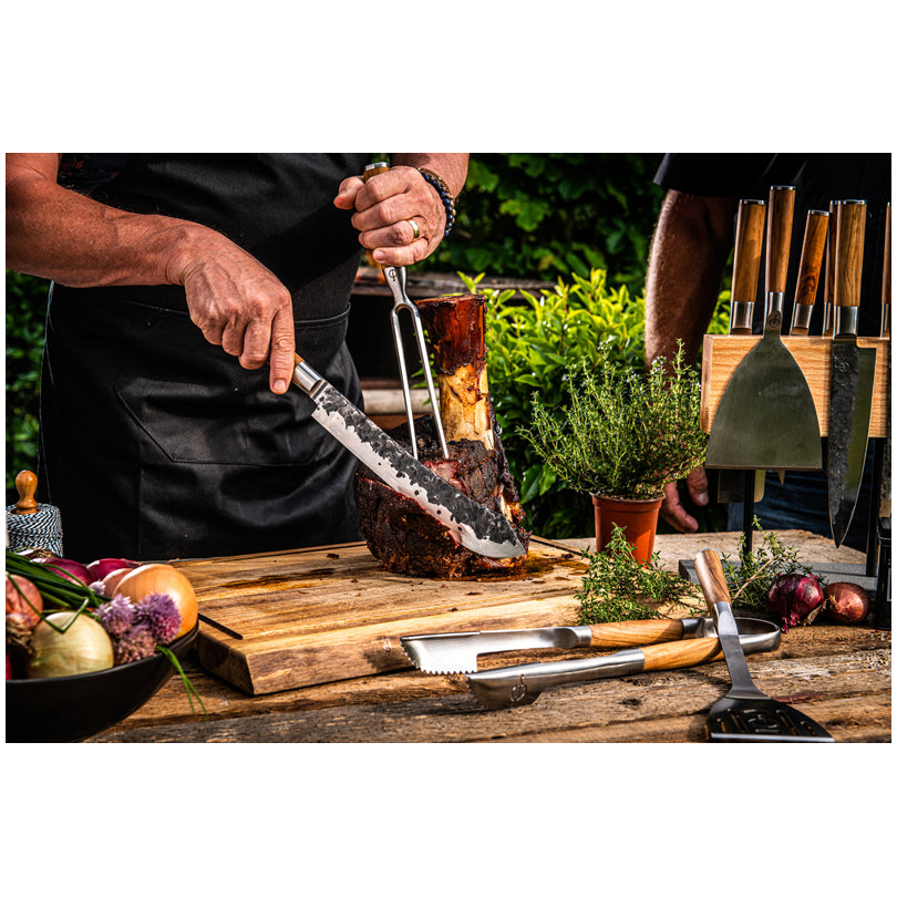 Coltello da macellaio "Forged - Olive" cm 25/39