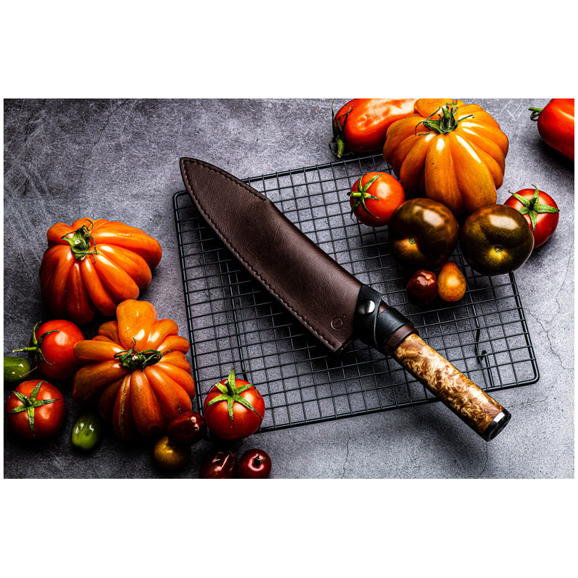 Coprilama in pelle per coltello chef "Forged" cm 20