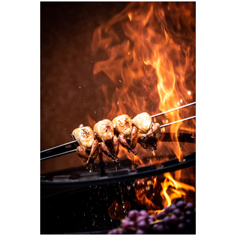 Spiedo doppio a forchetta "Forged - Churrasco" cm 50