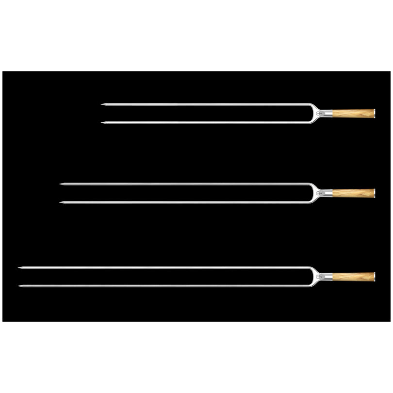 Spiedo doppio a forchetta "Forged - Churrasco" cm 50