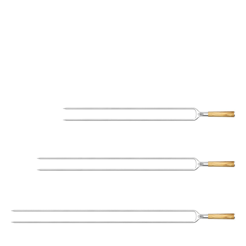 Spiedo doppio a forchetta "Forged - Churrasco" cm 50