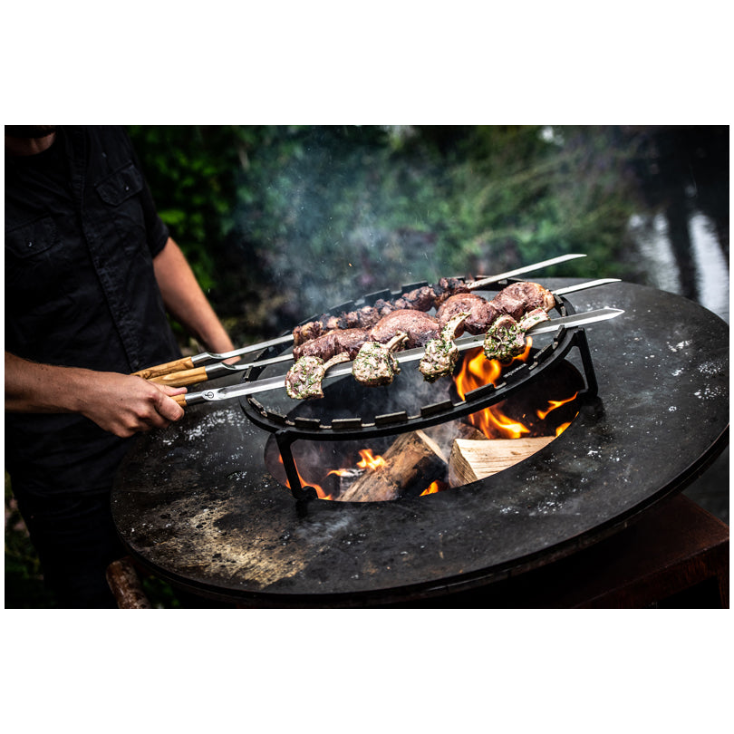 Spiedo doppio a forchetta "Forged - Churrasco" cm 60