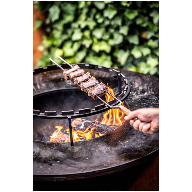 Spiedo doppio a forchetta "Forged - Churrasco" cm 60