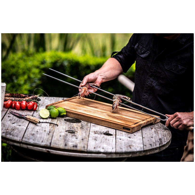 Spiedo doppio a forchetta "Forged - Churrasco" cm 60