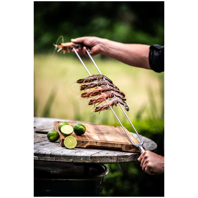 Spiedo doppio a forchetta "Forged - Churrasco" cm 70